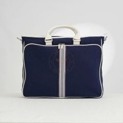 Túi đeo Bally Switzerland Tennis Navy Blue Canvas (Vintage) - TTA5322