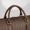 Túi du lịch Japan Ostrich Leather (Nâu) Size 40 - TTA5072