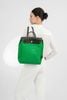 Balo Hermès Herbag Zip Bamboo Green size 35