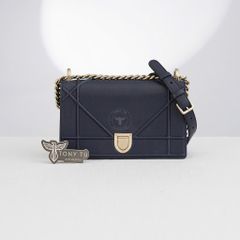 Túi đeo Dior Diorama Calfskin Blue Navy
