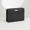 Clutch Burberry London Monaco Saffiano (Đen)