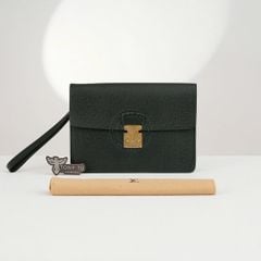 Clutch Louis Vuitton Kourad Pine Green Taiga (Xanh thông) (Vintage) - TTA5315