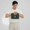 Clutch Louis Vuitton Kourad Pine Green Taiga (Xanh thông) (Vintage)