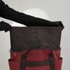 Túi Hermès Sac De Pansage Groom Tote (Nâu/ Đỏ) size 38