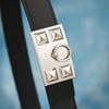 Thắt lưng Hermès Collier Silver De Chien Boxcalf/Epsom (Đen/Đen xanh) size 100