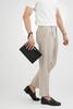 Clutch Burberry London Monaco Saffiano (Đen)