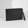 Clutch Gucci Leather Embroidered Logo