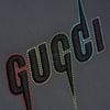 Clutch Gucci Leather Embroidered Logo