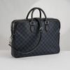 Cặp tài liệu Louis Vuitton Dandy MM Damier Cobalt size 39 (Đen và Xanh)