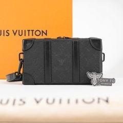 Túi đeo Louis Vuitton Black Monogram Taurillon Soft Trunk Wallet