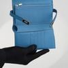 Ví ngắn Hermès Kelly Wallet Bleu Paon Epsom