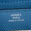 Ví ngắn Hermès Kelly Wallet Bleu Paon Epsom