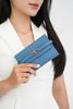 Ví ngắn Hermès Kelly Wallet Bleu Paon Epsom