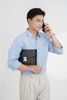 Clutch Louis Vuitton Belaia Noir Taiga (đen) size 24