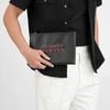 Clutch /Pouch Alexander McQueen Signature Logo Calfskin (Đen/Đỏ)