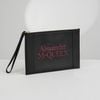 Clutch /Pouch Alexander McQueen Signature Logo Calfskin (Đen/Đỏ)