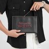 Clutch /Pouch Alexander McQueen Signature Logo Calfskin (Đen/Đỏ)