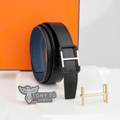 Thắt lưng Hermès Trotteur Buckle / H Buckle Reversible Box Calf/Togo – Size 100