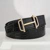 Thắt lưng Hermès Royal Light Gold Box Calf/Togo & Crocodile Porosus size 95