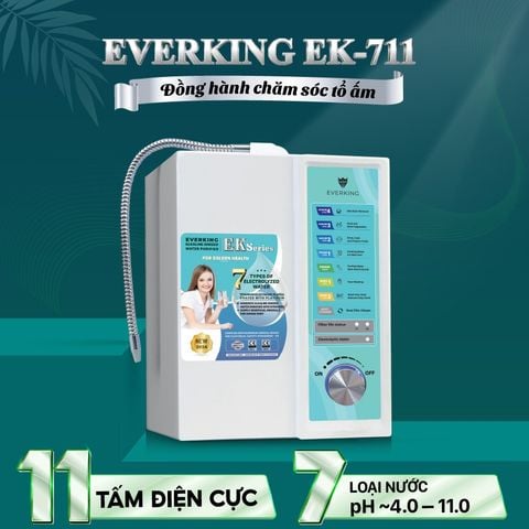 Máy lọc nước điện giải ion kiềm EVERKING EK-711