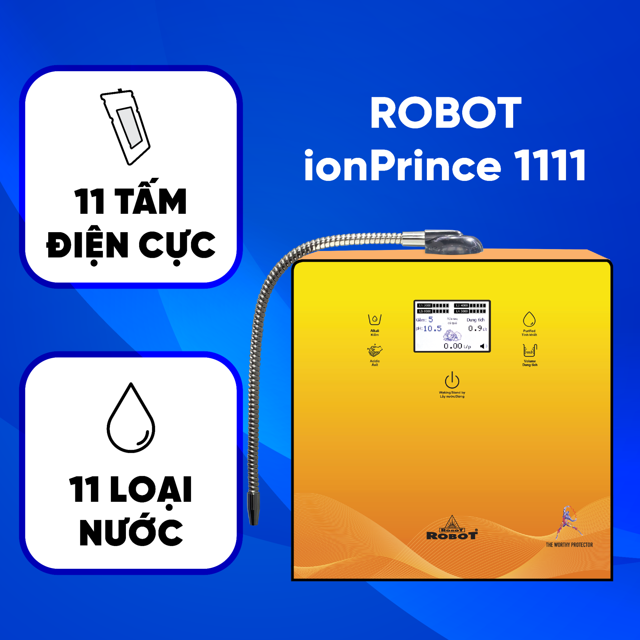 Máy lọc nước điện giải ion kiềm ionPrince 1111