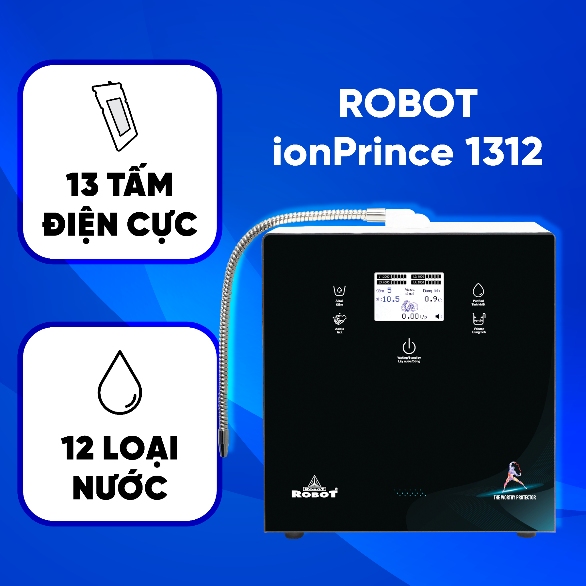 Máy lọc nước điện giải ion kiềm ionPrince 1312