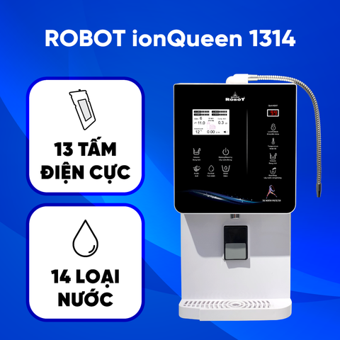 Máy lọc nước điện giải ion kiềm Nóng thông minh Lạnh ionQueen 1314