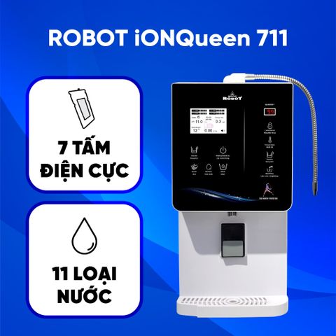 Máy lọc nước điện giải ion kiềm Nóng thông minh Lạnh ionQueen 711