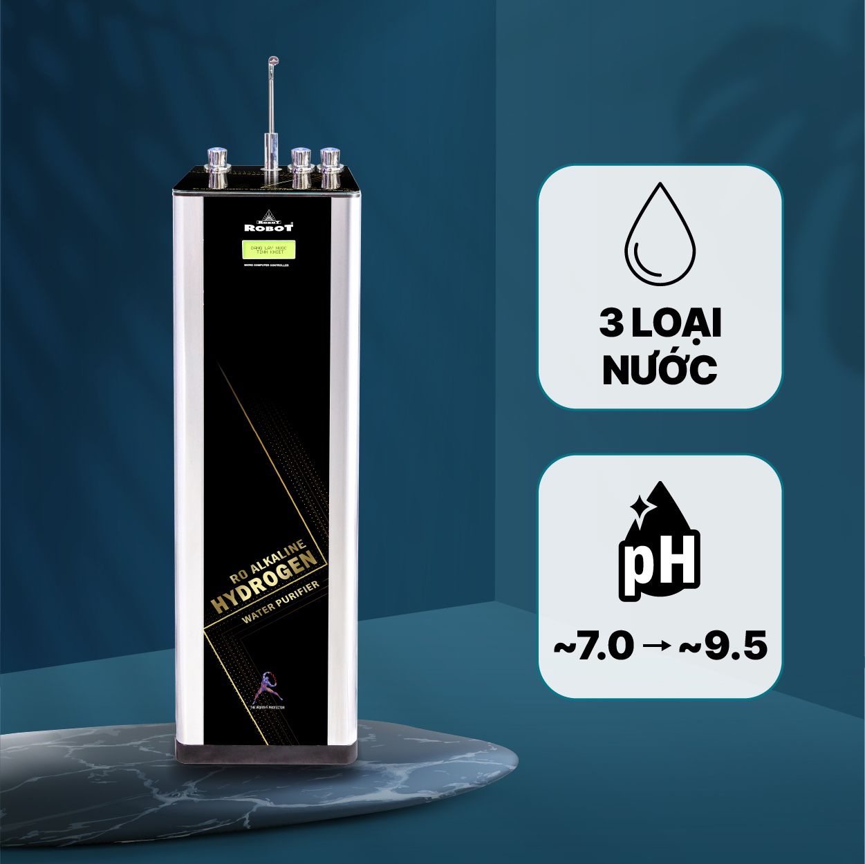 Máy lọc nước R.O Hydrogen Kiềm ROBOT RBs-9HA