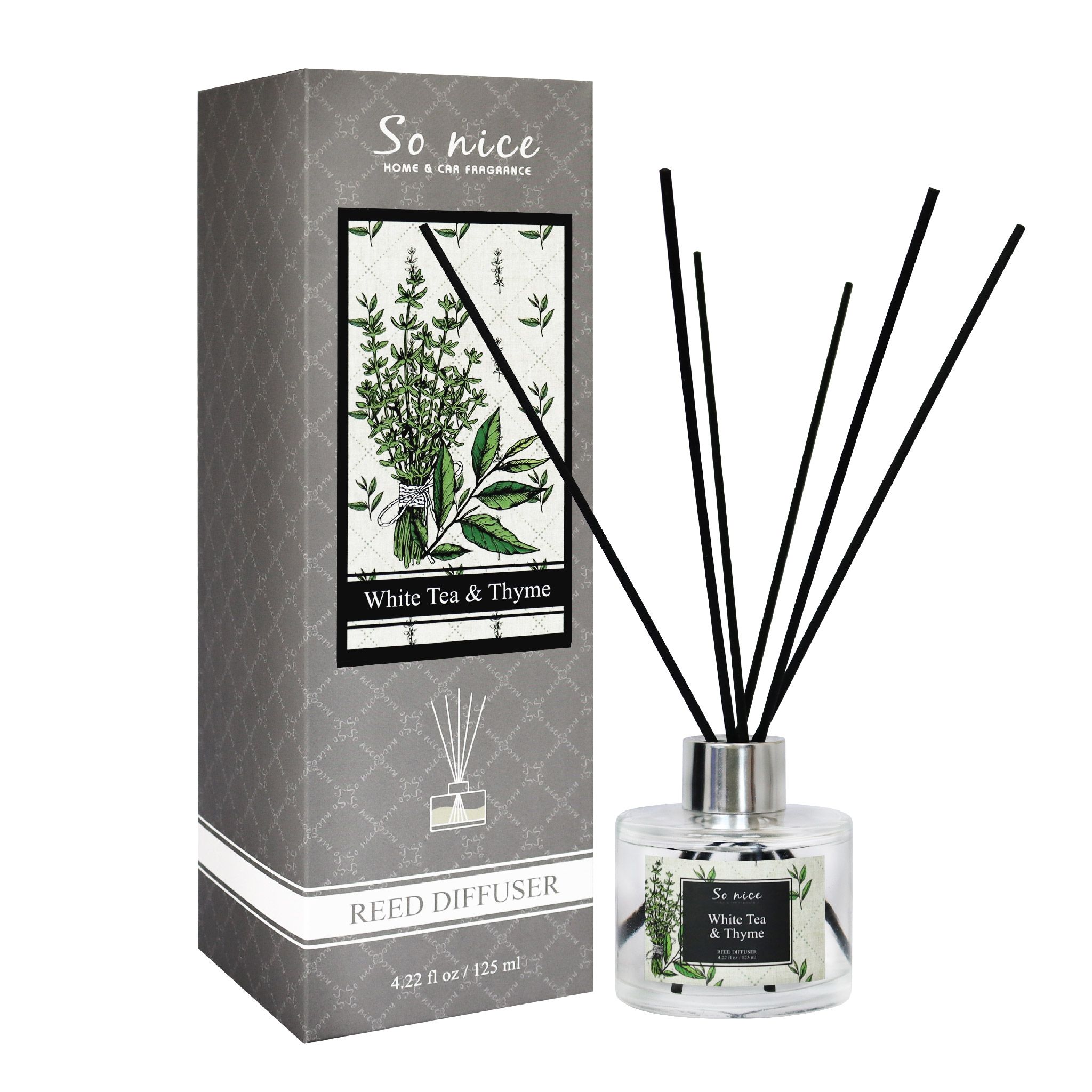 Bộ tinh dầu tán hương Sonice White Tea & Thyme 125ml sonice vn