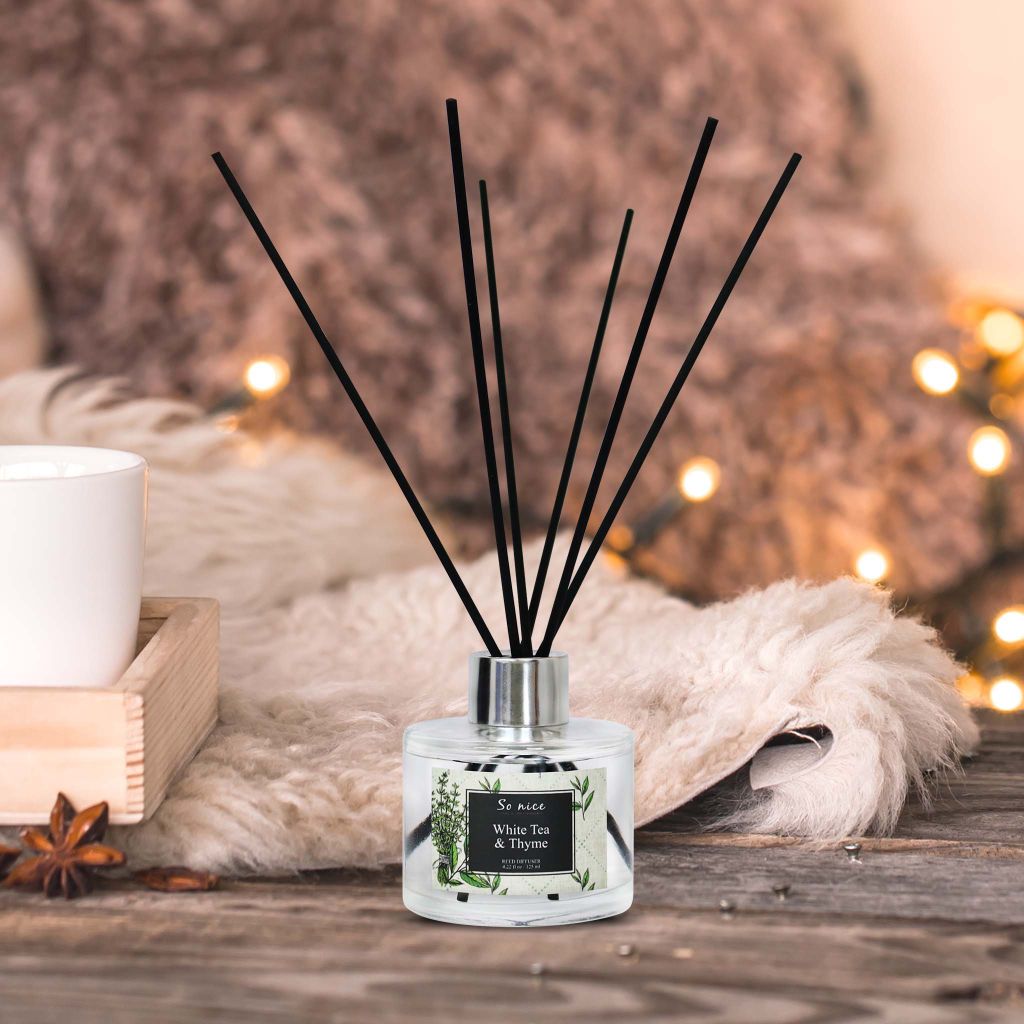 Bộ tinh dầu tán hương Sonice White Tea & Thyme 125ml Sonice Aroma