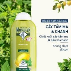 DẦU GỘI NGĂN NGỪA GÀU LE PETIT MARSEILLAIS CHIẾT XUẤT CÂY TÂM MA & CHANH 300ml