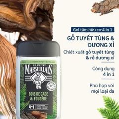 SỮA TẮM LE PETIT MARSEILLAIS CHO NAM 4IN1 HƯƠNG GỖ TUYẾT TÙNG & DƯƠNG XỈ 250ml