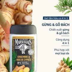 SỮA TẮM LE PETIT MARSEILLAIS 4IN1 CHO NAM HƯƠNG GỪNG & GỖ BÁCH 250ml