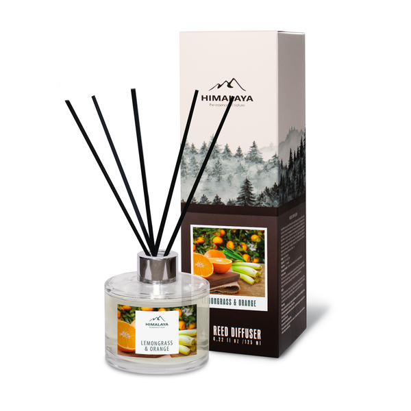 Bộ tinh dầu tán hương thiên nhiên Lemongrass & Orange 125ML