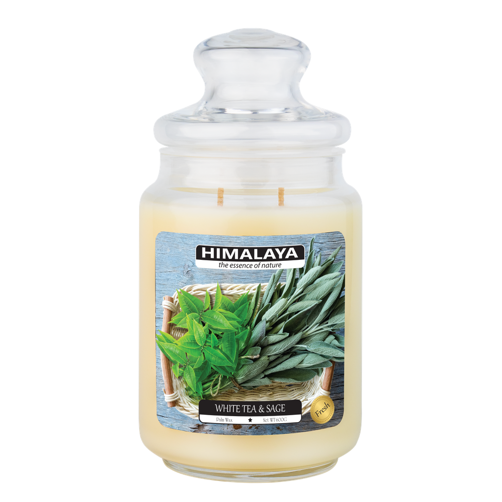 Nến Thơm Himalaya White Tea & Sage (2 bấc)