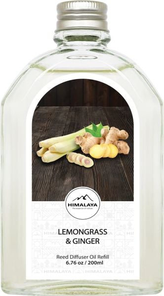 Tinh dầu tán hương Refill Lemongrass & Ginger 200ml