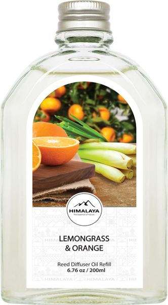 Tinh dầu tán hương Refill Lemongrass & Orange 200ml
