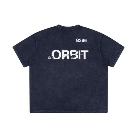  ORBIT LOGO NAVY WASH 