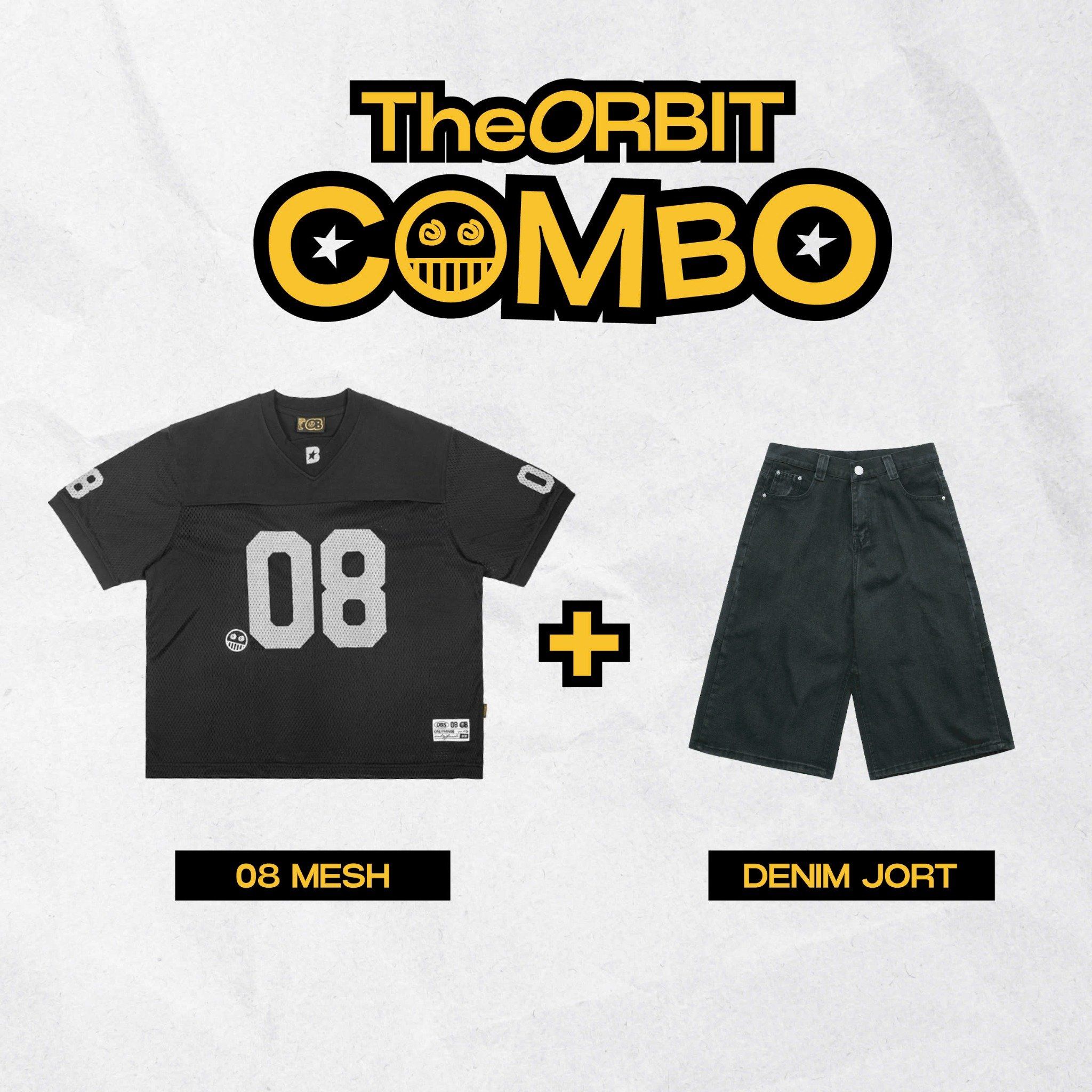 COMBO ORBIT Mesh Jersey + DISTRESSED WASHED