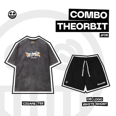  COMBO CIGARATEE Wash & Short OB Logo White 