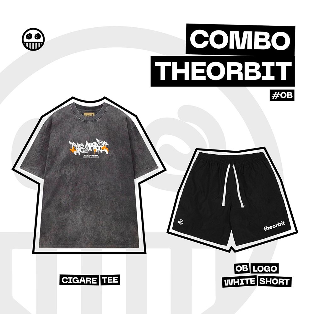 COMBO CIGARATEE Wash & Short OB Logo White