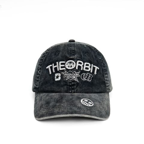  THE ORBIT WASHED CAP BLACK GREY 