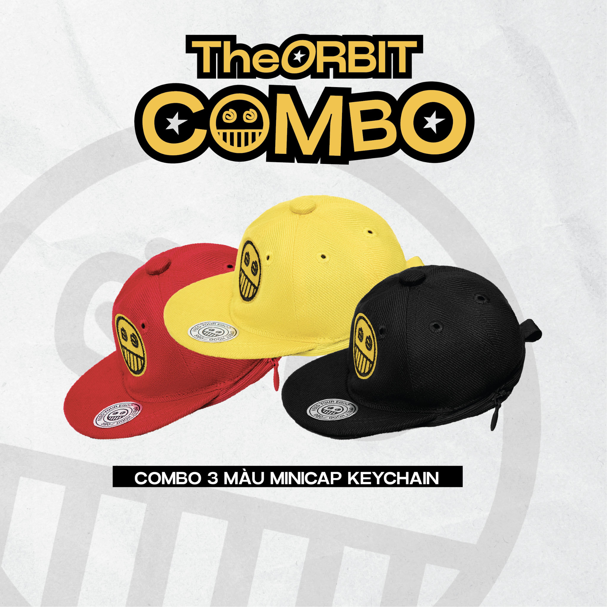 Combo 3 Màu ORBIT Cap Keychain