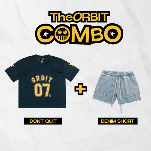  COMBO DONT QUIT + ORBIT Denim Short 