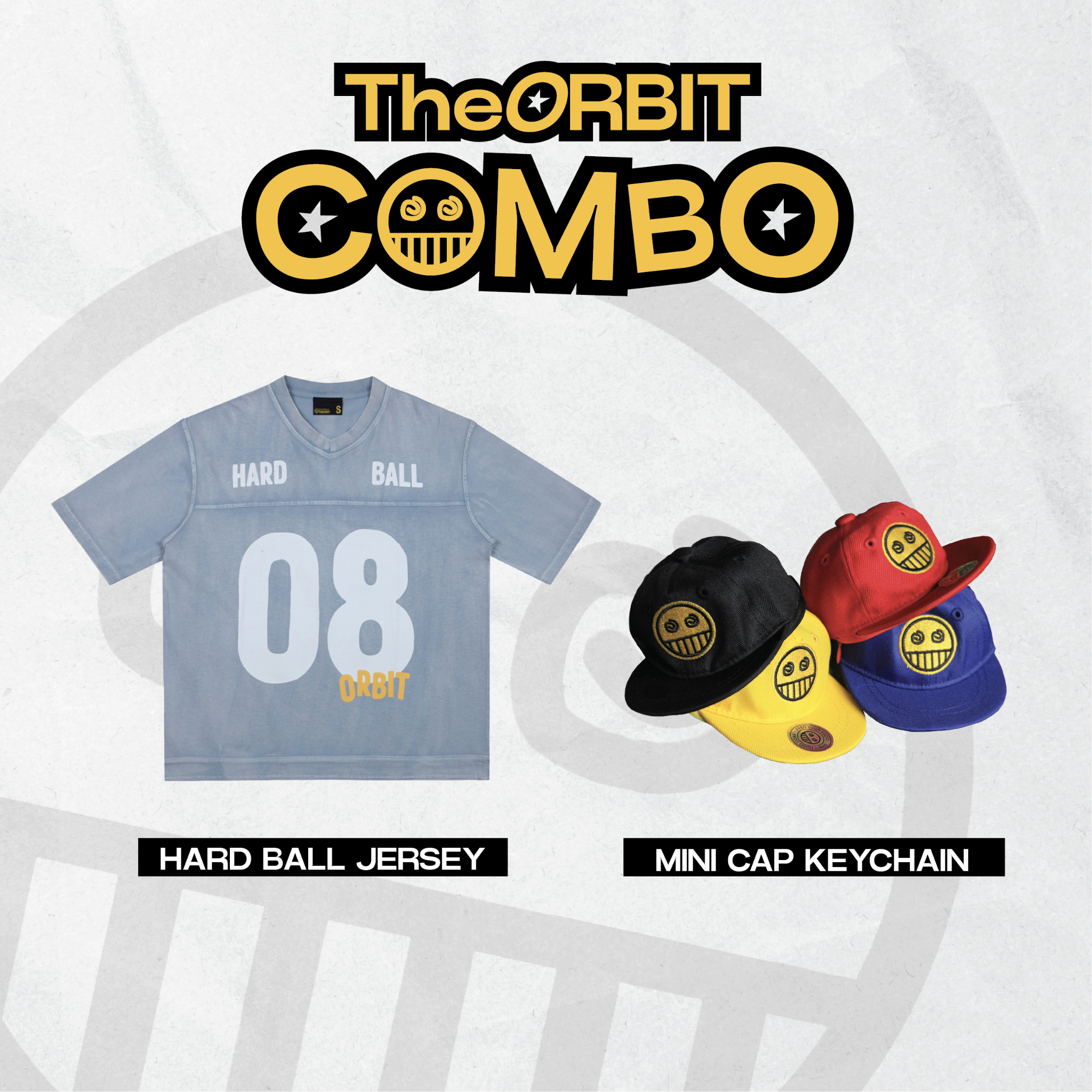 Combo Hard Ball Jersey  + Mini Cap Keychain