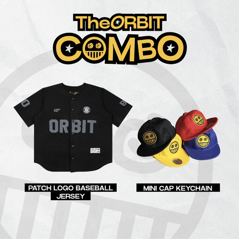  Combo Patch Logo Baseball Jersey+  Mini Cap Keychain 