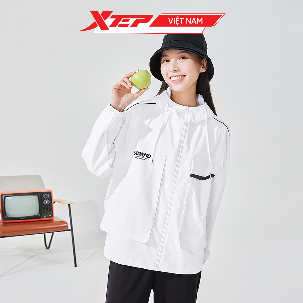  Áo Khoác Thể Thao Nữ Xtep, Áo Gió 977128150425 