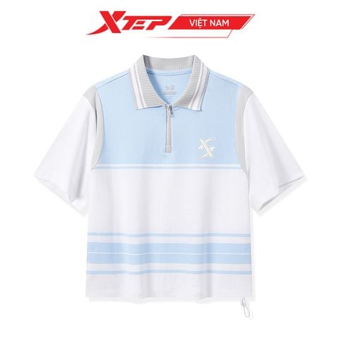 Áo Polo Nữ Xtep,Dáng Thể Thao Phối Màu 976228020439