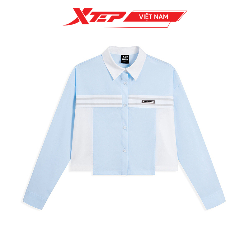  Áo Polo Nữ Xtep, Áo Tennis Dài Tay Năng Động 9762282A0584 